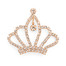 Flat Bed Fancy Crown with Rhinestones