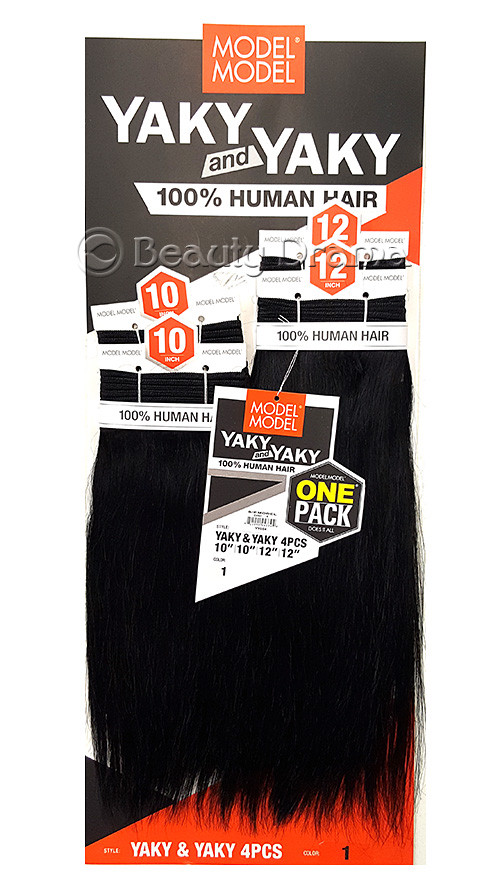 MODEL MODEL 100% Human Hair Yaky and Yaky, One Pack