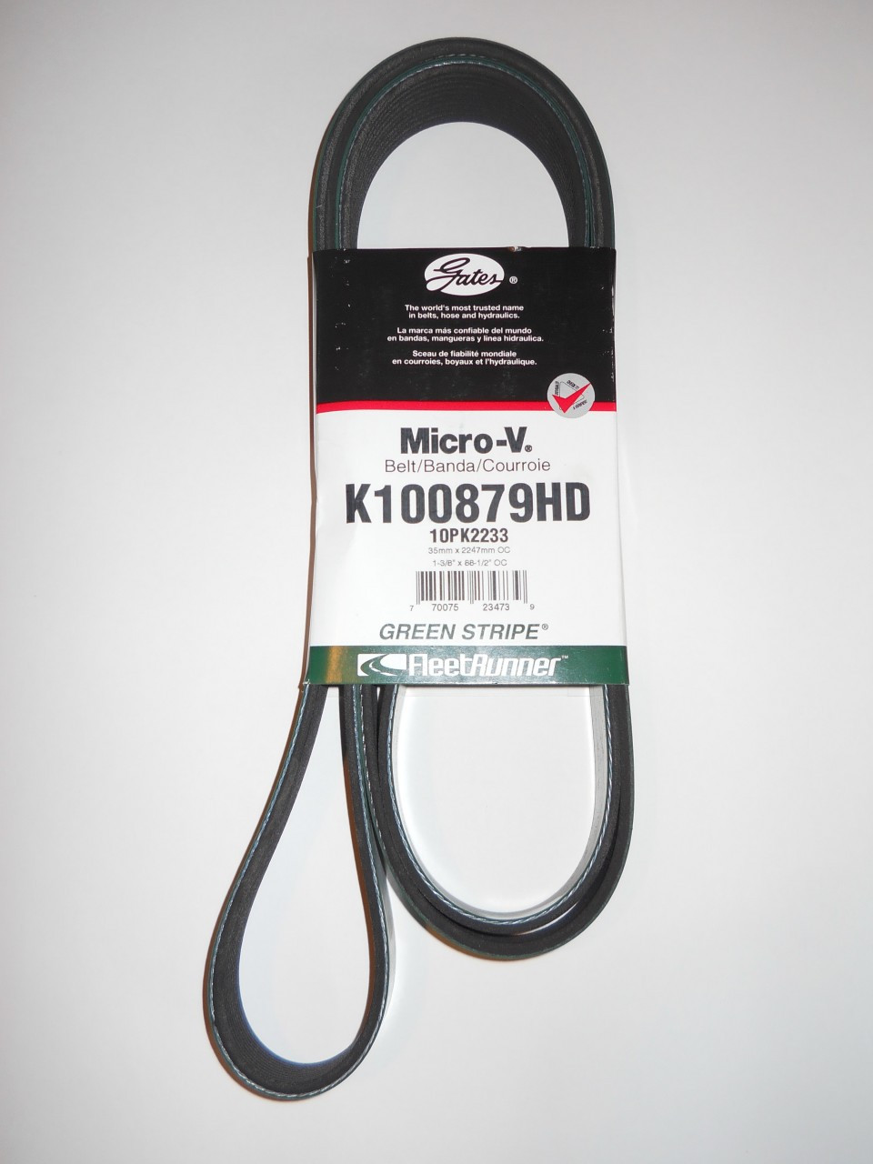 Serpentine Belt-FleetRunner Heavy Duty Micro-V Belt Gates K081153HD