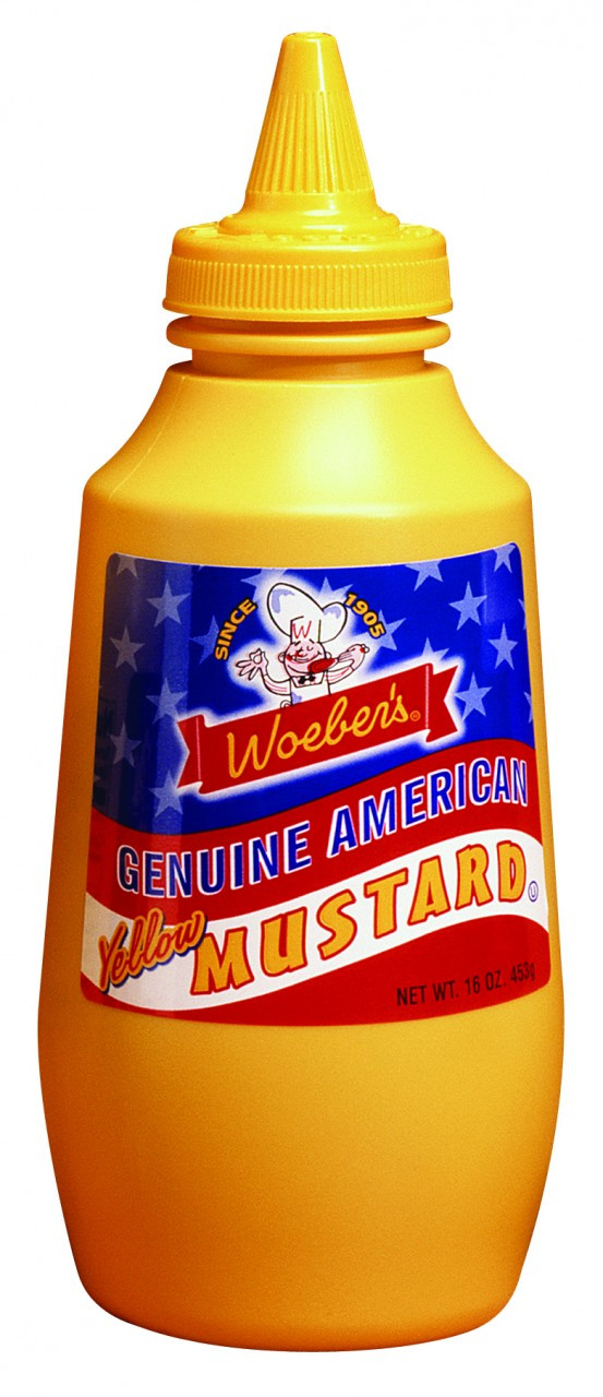 【気質アップ】 Yellow American Genuine Mustard Woeber - 16oz. - Squeeze - その他