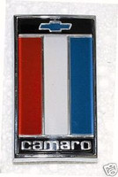 1975-1977 CAMARO TRUNK EMBLEM  RED WHITE BLUE