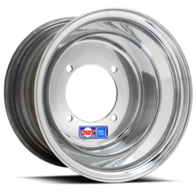 Polished Aluminum DWT Blue Label atv wheel 10X9 with a 4/115 bolt pattern and a 3+9 offset at Recreation Tires rectires.com