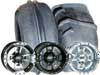 ITP Sand Star ATV Tire Kit 22-11-10 Sand Star ITP tires on 10X8 4/110 3+5 ITP SS112 Black Wheels.