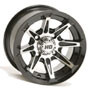 ATV Wheel 14X7 5+2 4/137 STI HD 200 Gloss Blk Spoke Wheel