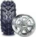 Interco Swamp Lite ATV Tire Kit 22-8-10 SWAMP LITE Interco tires on 10X5 3B+2N 4/144 .190 Douglas Aluminum Wheels