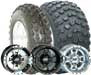 Kenda Klaw ATV Tire Kit 21-7-10 KLAW Kenda tires on 10X5 - 4+1 - 4/144 - ITP T9 Pro Wheels