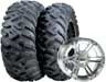 ITP TerraCross ATV Tire Kit 26-9R-12 TERRACROSS R/T tires on 12 X 7 4/156 4+3 ITP F/R SS212 Wheels.*