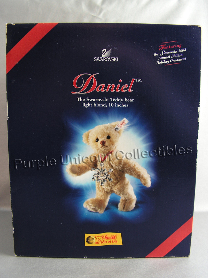 2004 Steiff Daniel Bear with Swarovski Annual Edition Snowflake 