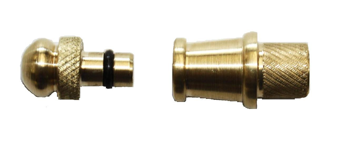 Charger Spouts, interchangeable, brass, for Powder Flasks & Horn Valves,  available from 15 thru 200 grains - Track of the Wolf