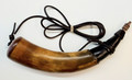 French and Indian Custom Powder Horn  #E