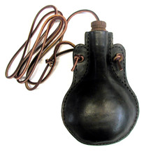 Leather Bullet Bag Flask