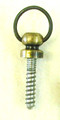  Horn Finial with Swiveling Ring