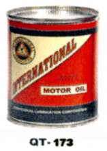 International Motor Oil Cans - Quantity Of Six Cans
