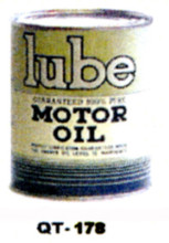 Lube Motor Oil Cans - Quantity Of Six Cans