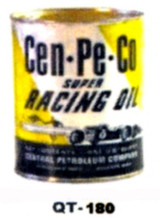 Cen-Pe-Co Racing Motor Oil Cans - Quantity Of Six Cans