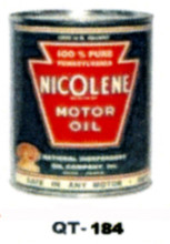 Nicolene Motor Oil Cans - Quantity Of Six Cans