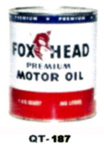 Fox Head Premium Motor Oil Cans - Quantity Of Six Cans