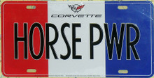 Corvette Horsepower License Plate