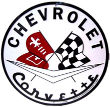 Corvette C1 Logo Classic Round Sign