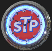STP Oil Treatment Neon Clock
