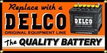 Delco Battery Wall Banner