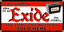 Exide Battery Battery Wall Banner