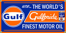 Gulf Motor Oil Wall Banner