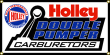 Holley Double Pumper Carburetors Wall Banner