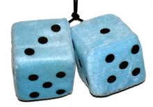 Blue Fuzzy Dice