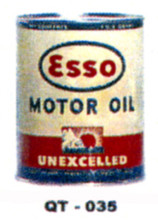Esso Unexcelled  Motor Oil Cans - Quantity Of Six Cans