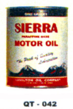 Sierra Motor Oil Cans - Quantity Of Six Cans