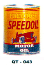 Primrose Speedoil Motor Oil Cans - Quantity Of Six Cans