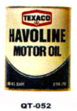 Texaco Havoline Motor Oil Cans - Quantity Of Six Cans
