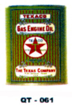 Texaco Gas Engine Motor Oil Cans - Quantity Of Six Cans