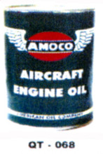 Amoco Aircraft Motor Oil Cans - Quantity Of Six Cans
