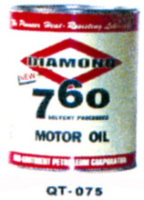 Diamond 760 Motor Oil Cans - Quantity Of Six Cans