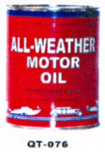 All Weather Motor Oil Cans - Quantity Of Six Cans