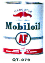 Mobiloil Motor Oil Cans - Quantity Of Six Cans