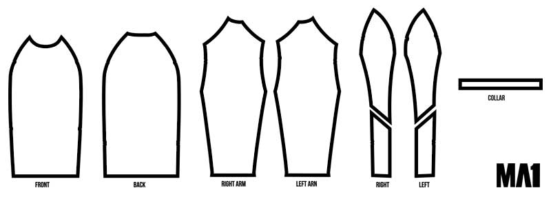 MA1 Australia Custom Rash Guard Layout