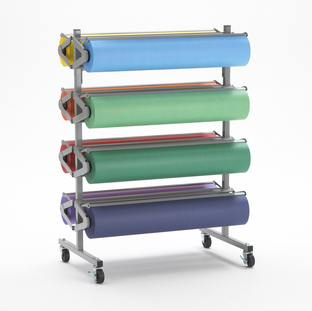 Standard 36" Eight Roll Horizontal Paper Dispenser Cutter RolaRack