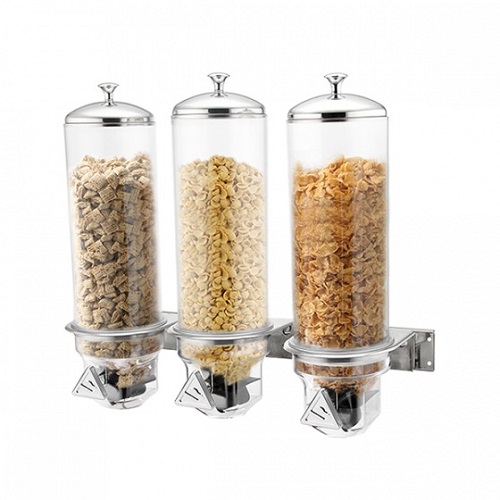 Cereal Dispenser triple Wall Mounted