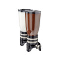 Coffee Dispenser - Double Wall Mounted Click Coffee Dispenser Black/Silver