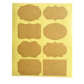 Craft Paper Labels self-adhesive 5 x 3.5cm - 32pk