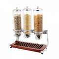 Cereal Dispenser - Triple Free Standing Ashwood 4Lt - ASHW3-ret