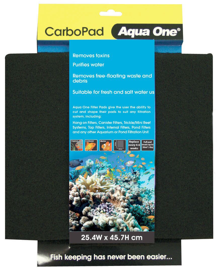 Aqua One Carbon Pad Self Cut Filter Pad (10448)