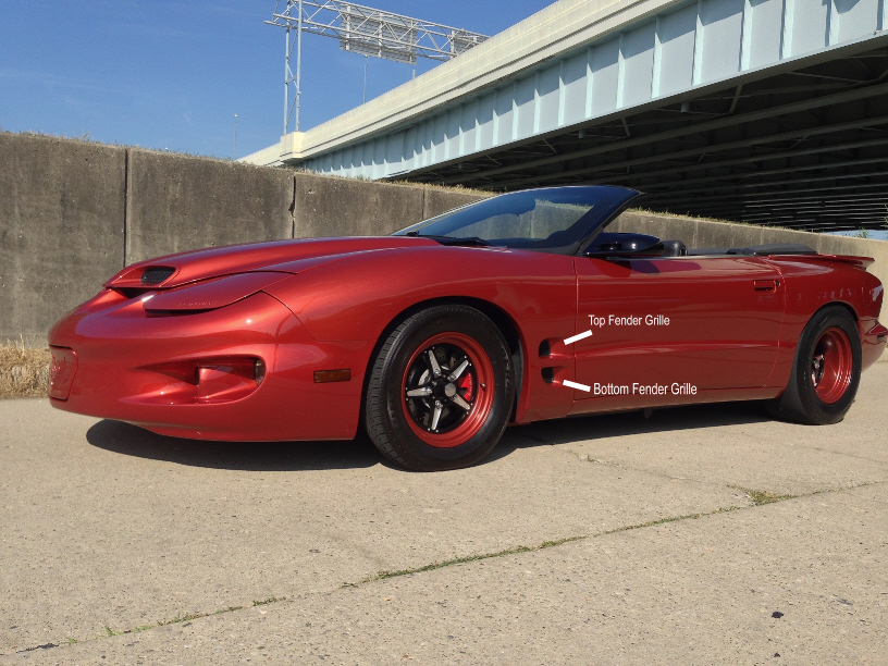 9802 Firebird Fender Grille, USED Hawks Third Generation