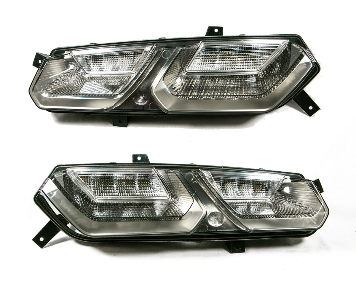 2015 C7 Corvette Z06 Clear Tail Lights Lamps, Pair GM OEM Hawks Third