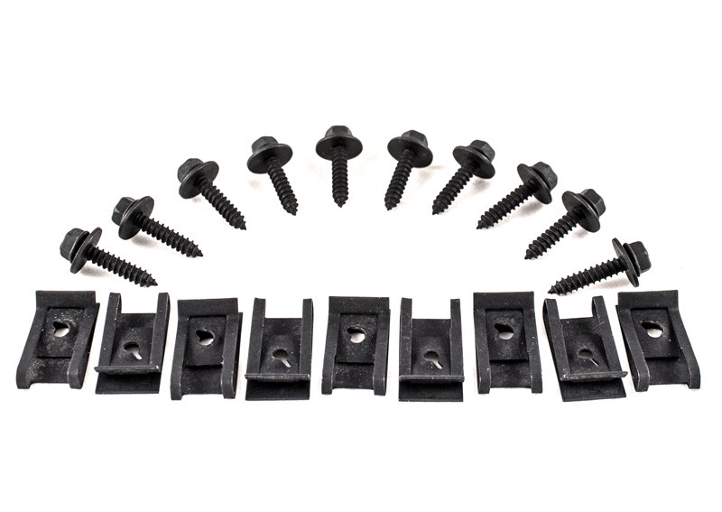 Retainer Clip & Screw 8292 Firebird Front Air Deflector, Pack of 10