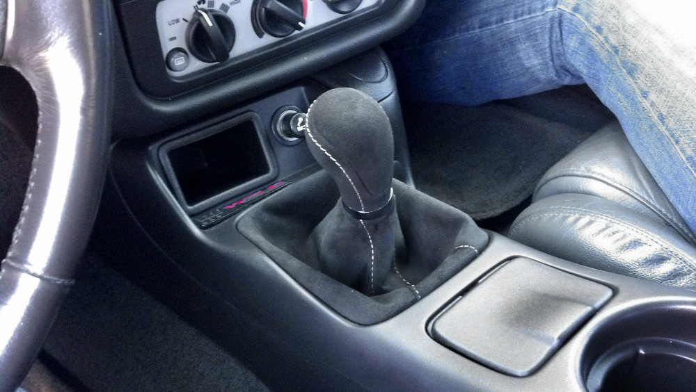 97 02 Camaro Firebird 5 6 Speed Black Suede Shifter Boot