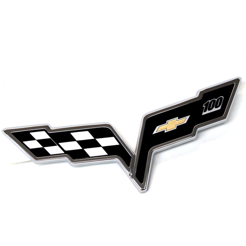 2005-2013 Corvette C6 Centennial 100th Anniversary Front Bumper Emblem ...